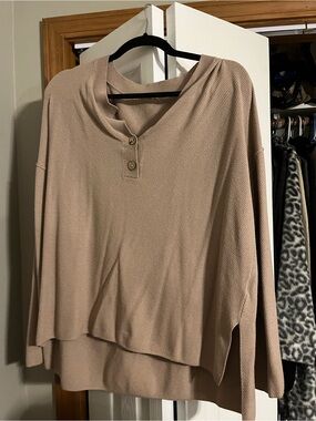 Amazon Women's Taupe Lightweight Henley Set